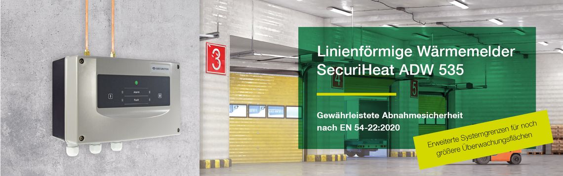 Der Linienförmige Wärmemelder SecuriHeat ADW 535 